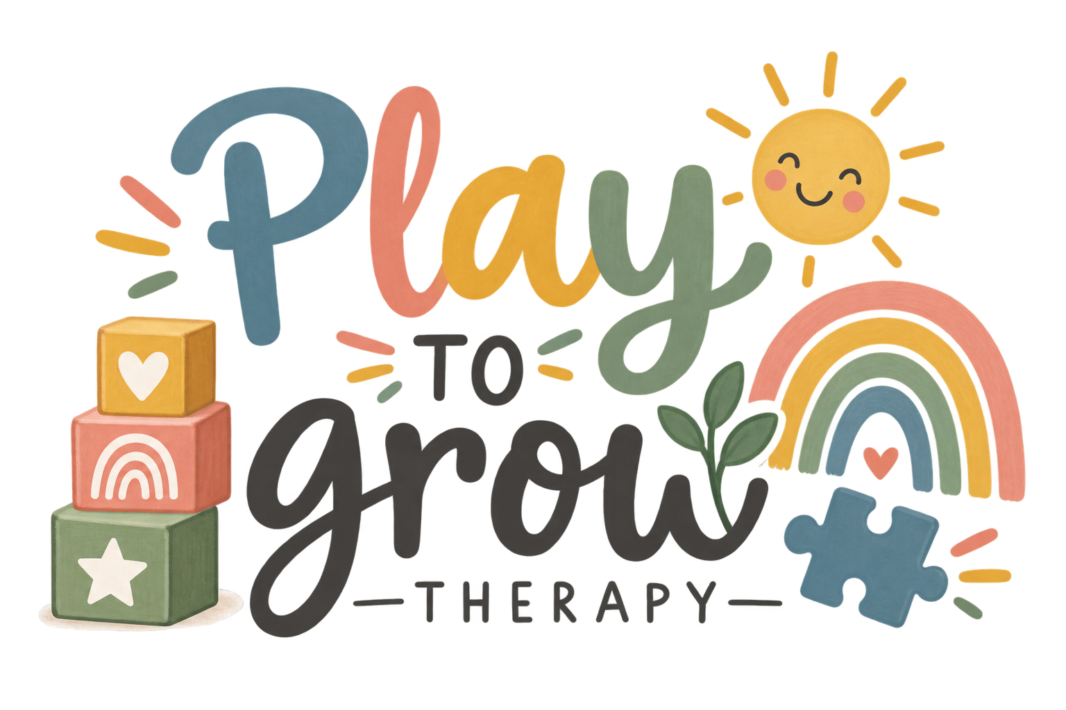 Play to Grow Therapy logo
